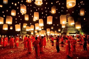 les lanternes volantes thaï